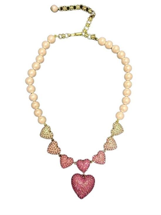 Heidi Daus Jewelry - Heidi Daus Cotillion Heart Crystal Station Drop Necklace